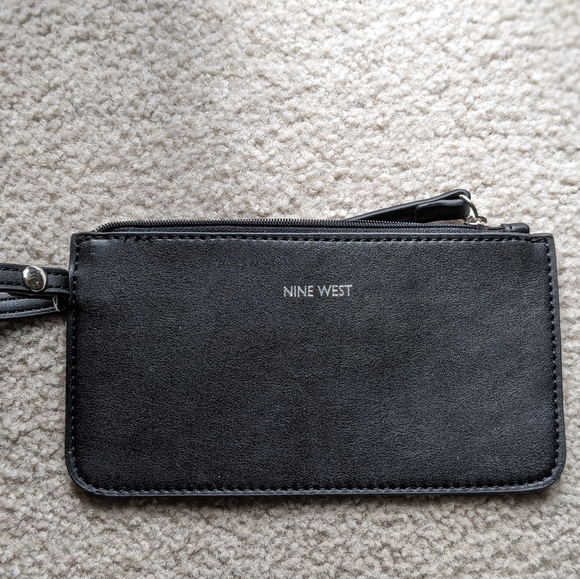 Nine West Gray and Black Tote with Removable Wallet - Picture 5 of 10